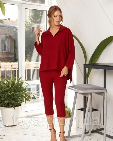 Костюм колір бордовий розмір XXL FI_003459