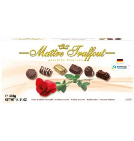 Шоколадные конфеты в коробке Пралине Maitre Truffout Pralines, 400 г, Австрия