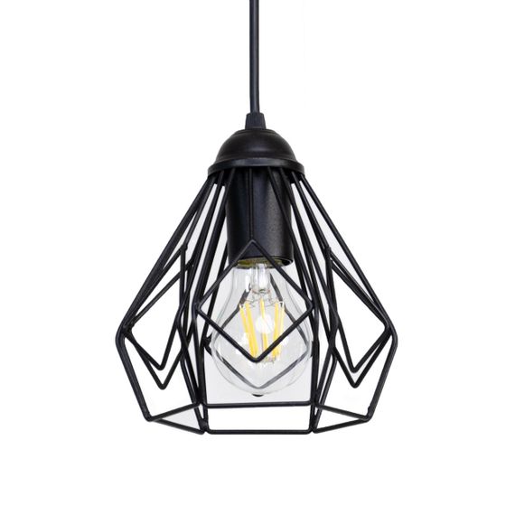 Світильник підвісний (люстра) Bevel P165 Чорний, Atmolight