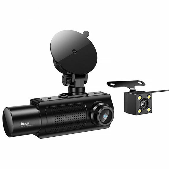 Відеореєстратор Hoco DI61 3.16-inch display with rear camera (1280+720P) Black