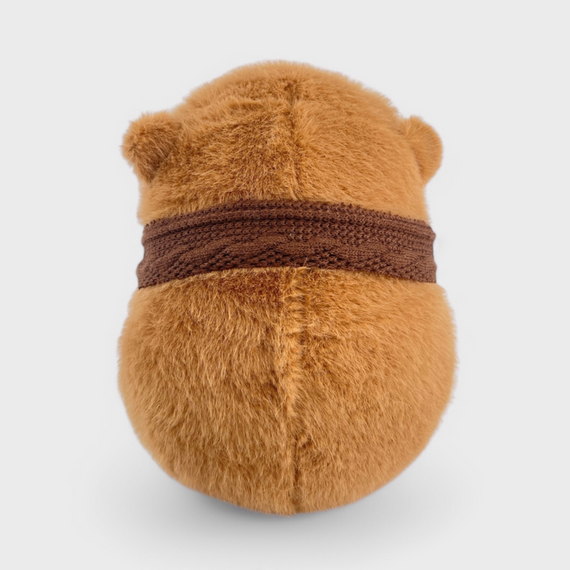 М'яка іграшка капібара в шарфику 30 см — плюшева іграшка-антистрес для дітей і дорослих, м'який і пухнастий подарунок | Зображення 1