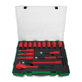 Набор изолированного инструмента TOPTUL VDE 1/2" 16 ед. (6-гр.) GZC1609