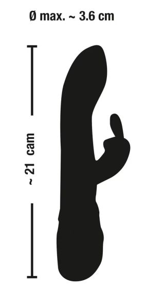 Вібратор – кролик на USB (чорний) Sex Aura | Зображення 9