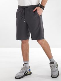 Мужские классические шорты с карманами на молнии больших размеров и батал DE1107 цвет темно-серый, размер 52