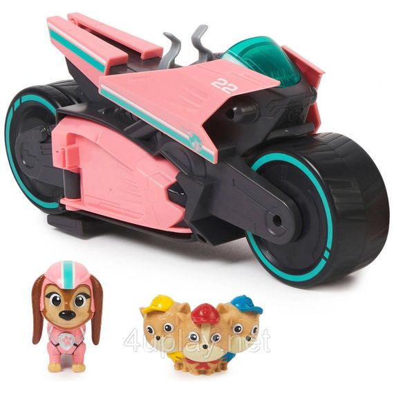 Щенячий Патруль Мегафильм 2023 Мотоцикл и фигурка Либерти Оригинал Paw Patrol Mighty Movie Liberty’s Scooter | Зображення 1