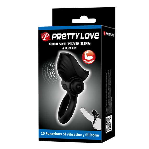 Віброкільце PRETTY LOVE Vibrate Penis Ring ADRIEN 10 functions sexstyle | Зображення 6