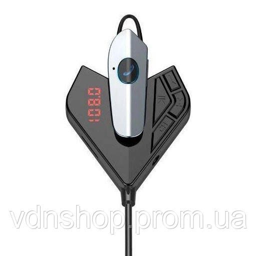 Адаптер для музики в автомобілі FM V11 BT, Fm-модулятор з можливістю регулювання частоти WG-89 | Зображення 4