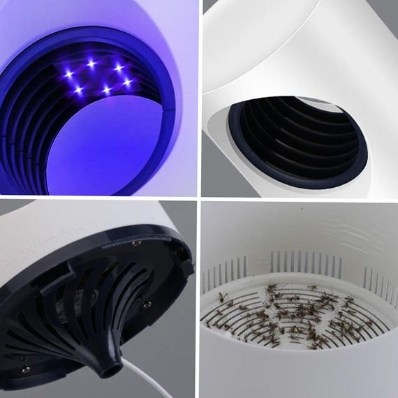 Лампа-пастка для комарів та комах, від USB, Mosquito Killer 360 / Електричний знищувач комарів | Зображення 4