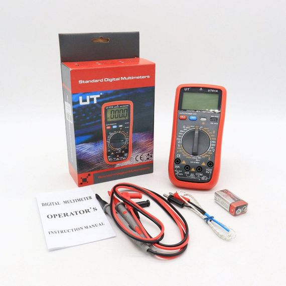 Мультиметр цифровий DT UT-61A з підсвіткою екрану / Універсальний тестер напруги | Зображення 9