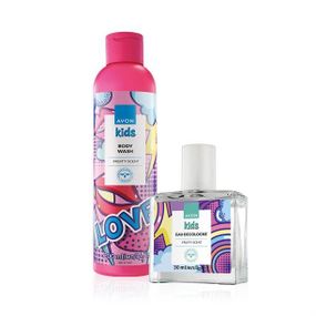 Дитячий набір для дівчаток Avon Kids з фруктовим ароматом (туалетна вода 30 мл + гель для душу 200 мл)