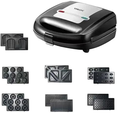 Сэндвичница 7в1 Багатофункціональний мультимейкер XPRO Sokany SK-B907-7 (45400-SK-B907-7_1215)
