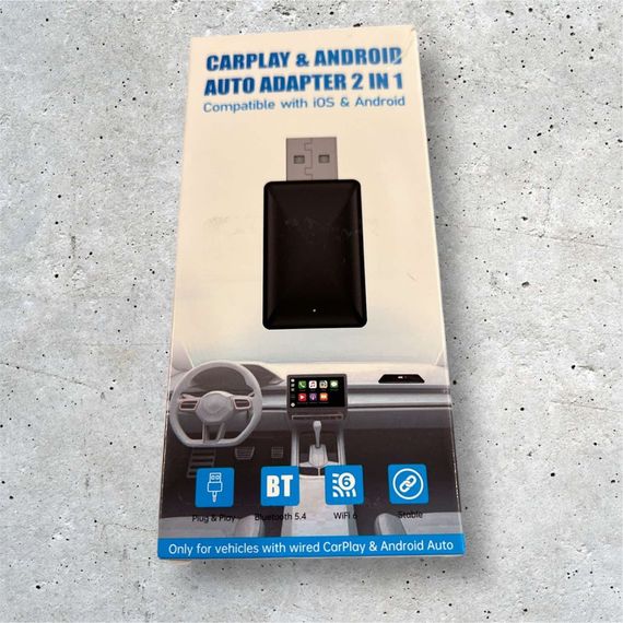 Адаптер CarPlay & Android Auto 2 в 1.
