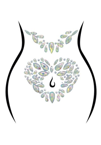 Стрази-прикраси для тіла Leg Avenue Novalie body jewels sticker, наліпки sexstyle