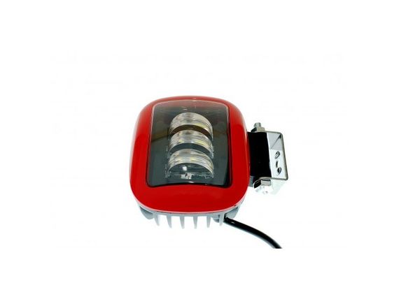 Светодиодная фара AllLight 30W(A) 3chip spot 9-30V КВАДРАТНАЯ (RED) | Зображення 1
