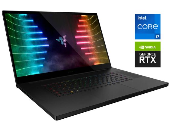 Игровой ноутбук Б-класс Razer Blade RZ09-0406 / 17.3" (1920x1080) IPS / Intel Core i7-11800H (8 (16) ядер по 2.3 - 4.6 GHz) / 16 GB DDR4 / 1000 GB SSD / nVidia GeForce RTX 3060, 6 GB GDDR6, 192-bit / Win 11 Home б/у