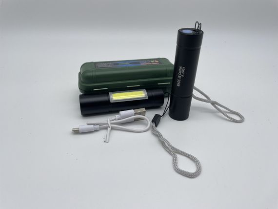 Фонарь XPE+COB+Light A-2821