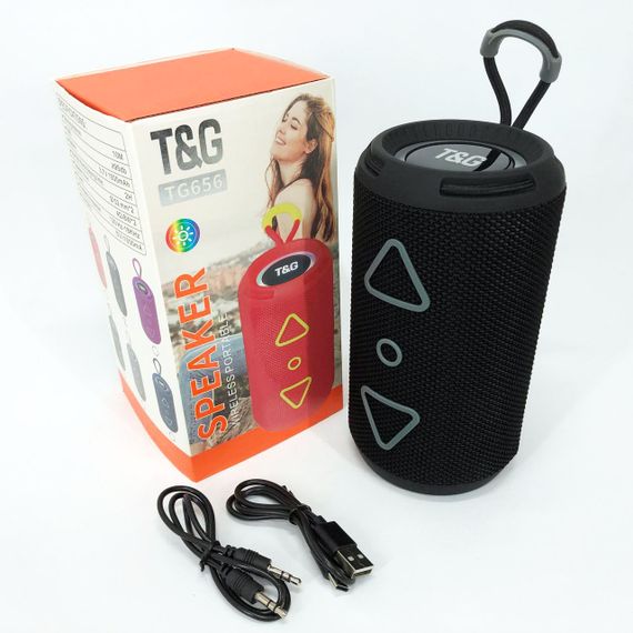 Bluetooth колонка портативна TG656 FM-радіо. EK-917 Колір: чорний | Зображення 8