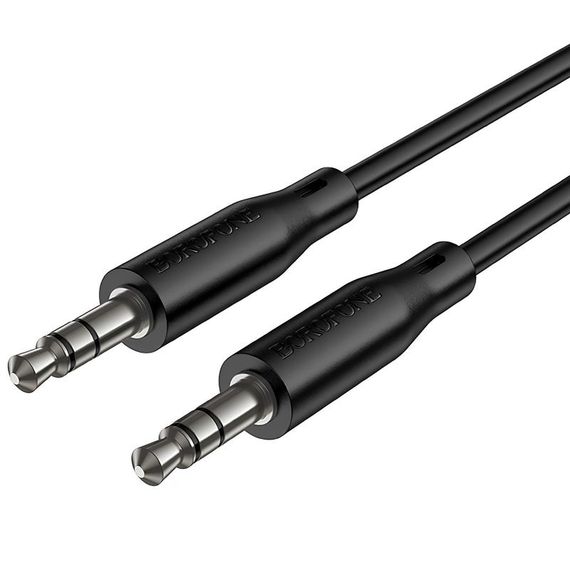 Аудио кабель Aux Borofone BL26 Standard (1m) Black | Зображення 1