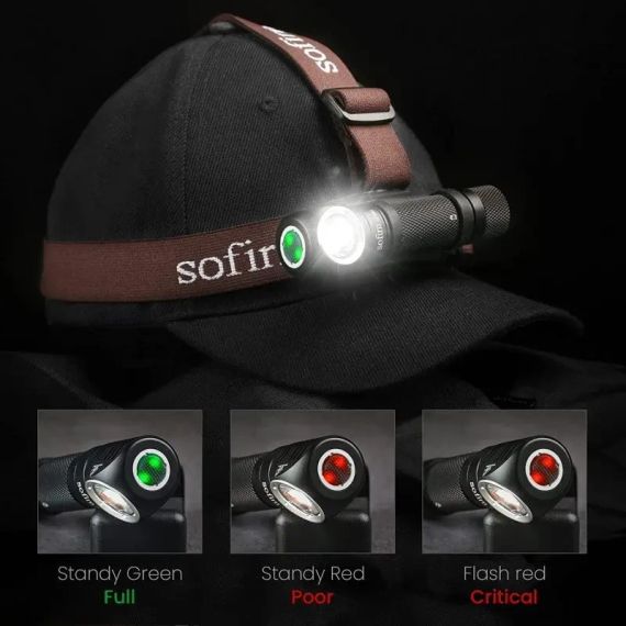 Світлодіодний налобний ліхтар Sofirn SP40 XPL LED EDC, акумуляторний 18650,1200 люмен | Зображення 1