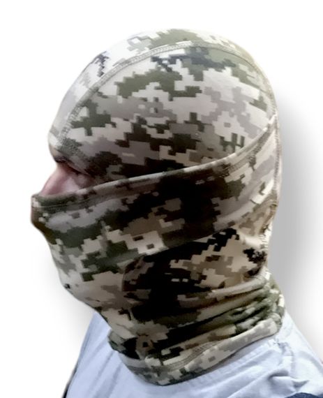 Балаклава мужская тактическая подшлемник  пиксель трикотаж летняя Tactical Balaclava