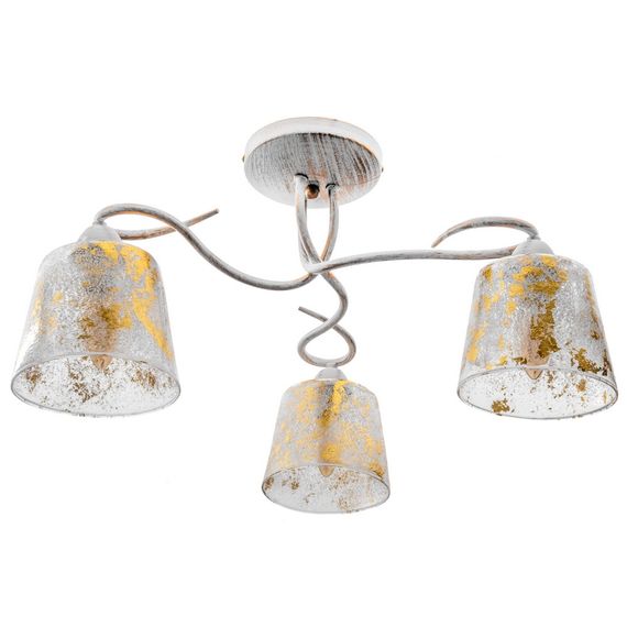 Люстра потолочная классическая E14 40W WH (BKL-595C/3)