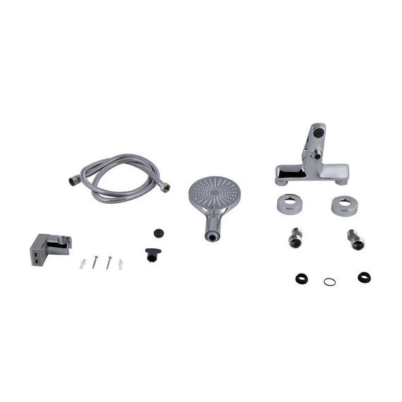 Смеситель для ванны Qtap Leo New (c душевым гарнитуром) QTLEO259CRM45563 Chrome | Зображення 4