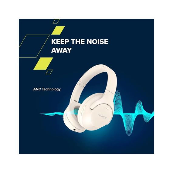 Навушники Canyon OnRiff 10 ANC Bluetooth Beige (CNS-CBTHS10BG) | Зображення 3