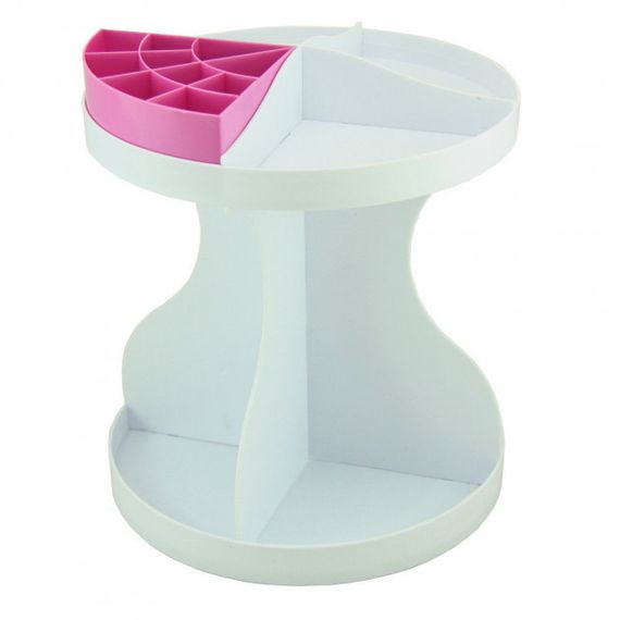 Круглий білий органайзер для косметики і прикрас Style Classic Fashion | Зображення 5