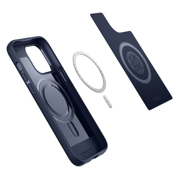 Чохол до мобільного телефона Spigen Apple Iphone 14 Pro Max Mag Armor MagFit, Navy Blue (ACS04845) | Зображення 6