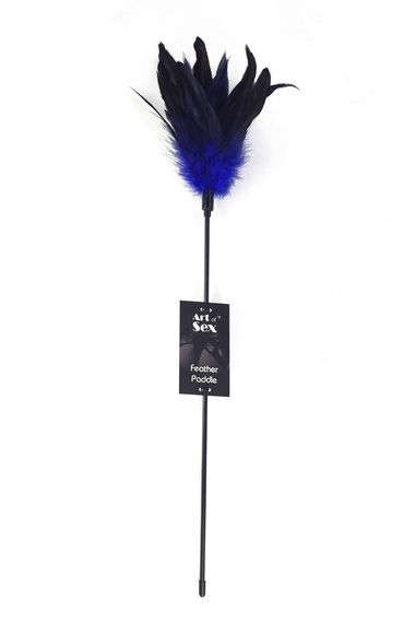 Щекоталка Art of Sex Feather Paddle перо молодого петуха, Синий