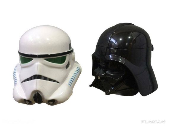 Подарочный Набор Кружка Чашка Бокал 3D Крышкой Star Wars Дарт Вейдер и Штурмовик 3D | Зображення 1