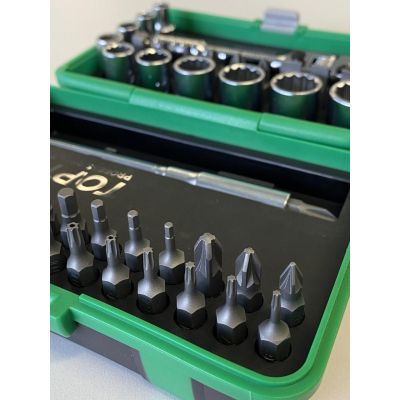 Набор бит Toptul и головок с трещоткой 1/4&quot; 41шт. (12-гр.) (GADW4502) | Зображення 2