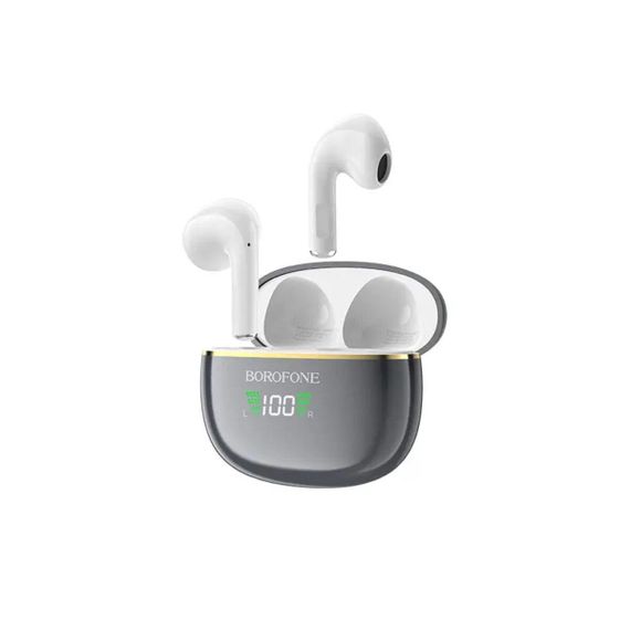 Беспроводные наушники BOROFONE BW30 Cheerful true wireless BT headset Bright Metal Gray