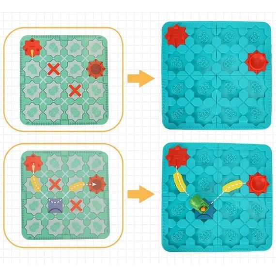 Настольная интерактивная игра Ummi BS779 Logical Road Builder (Mini) Green | Зображення 2