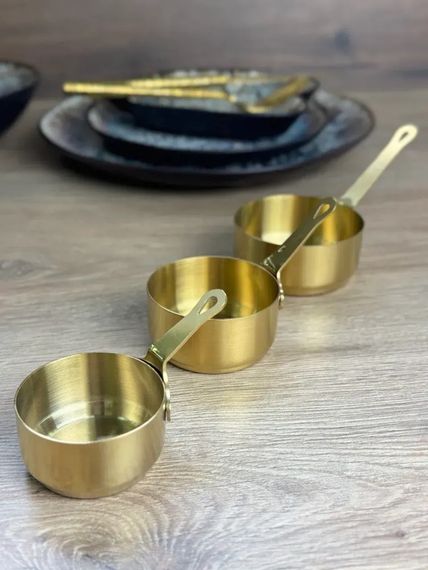 Соусник Olens 102-1288 6.2х3 см 70 мл золотистый | Зображення 1