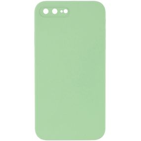 Чохол Silicone Case Square Full Camera Protective (AA) NOLOGO для Apple iPhone 7 plus/8 plus (5.5") М'ятний / Mint
