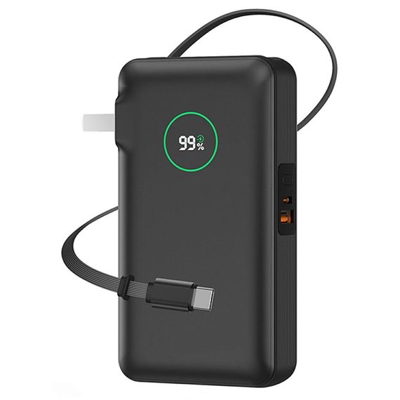 Портативний ЗП Power Bank WIWU Wi-P049 PD20W with cable 10000 mAh | Зображення 1