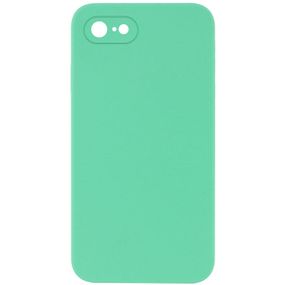 Silicone Case Square Full Camera Protective (AA) NOLOGO для Apple iPhone 7 / 8 / SE (2020) (4.7") Зелений / Spearmint