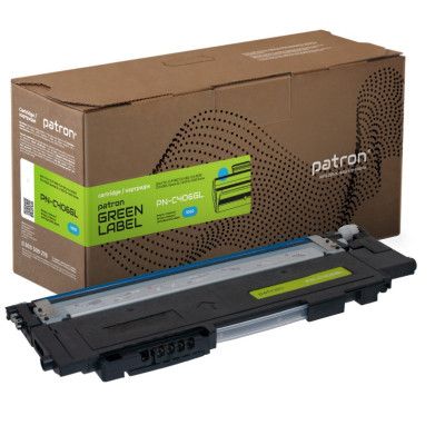 Тонер-картридж Patron Samsung CLT-406S Green Label, cyan (PN-C406GL) - Топ Продаж!