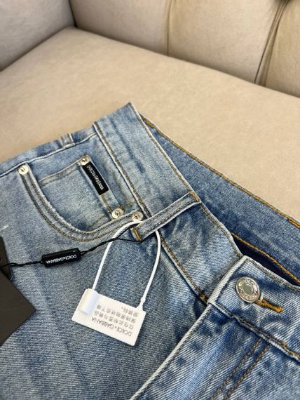 Джинси чоловічі Dolce Gabbana Light Blue світлі d072 | Зображення 4