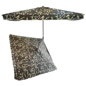 Зонт квадратный 3*3м с клапаном и металлическим каркасом черного цвета Камуфляжный