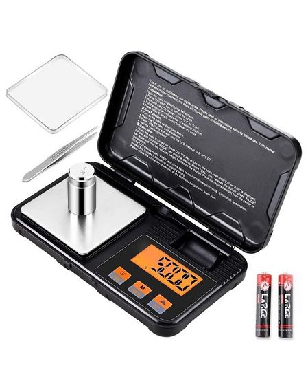 Весы ювелирные CX-Series Pocket Scale на 200 г (0.01 г) с гирей 50 г и пинцетом