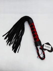 Флоггер DS Fetish Leather flogger M red/black