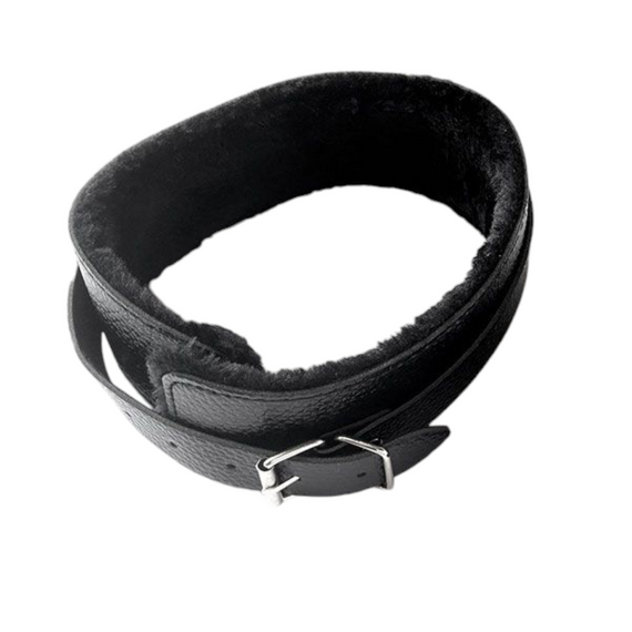 БДСМ нашийник «Soft hugs», колір чорний Sex Aura