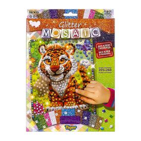 Креативна творчість "Glitter Mosaic Tiger" БМ-03-03 блискуча мозаїка