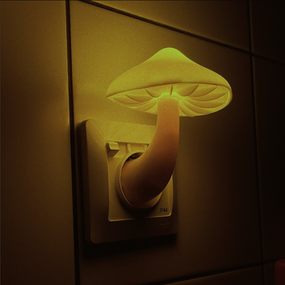 Світлодіодний енергоощадний нічник «Гриб» з автоматичним увімкненням і теплим світлом для спальні та дитячої