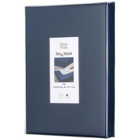 Простирадло на резинці Ardesto Mix&Match, 160х200+30см, 100% бавовна, сатин, синій (ART1620FSN)