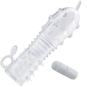 Насадка на член із вібрацією Big John-колір прозорий sexstyle