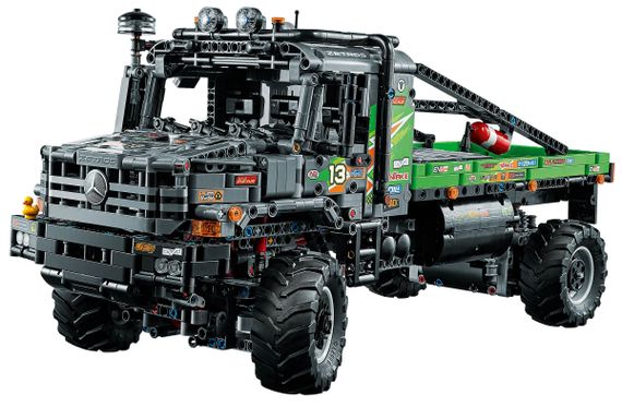 Конструктор LEGO Technic Повнопривідна вантажівка для випробувань Mercedes-Benz Zetros (42129) | Зображення 9