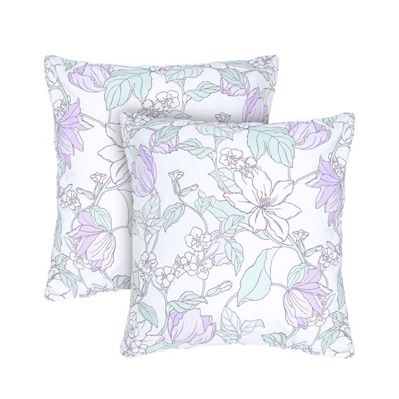 Набір наволочок Home Line 64707 Україна 70x92  Бавовна Зелений, Фіолетовий